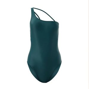 Girlfriend Collective One Shoulder One Piece
